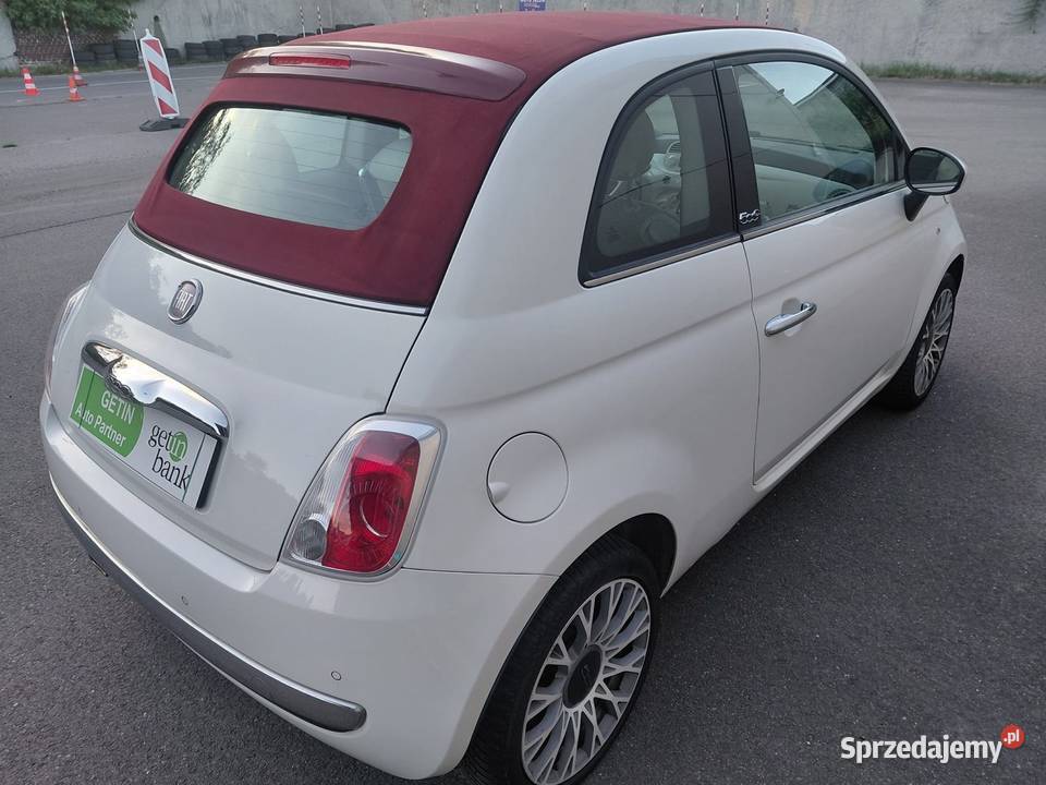 FIAT 500C LOUNGE 2011r 101 Przeb100 Cabrio lakier metallic 500 Jelenia Góra