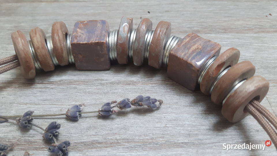 Naszyjnik ceramiczny ręcznie wykonany mazowieckie Otwock