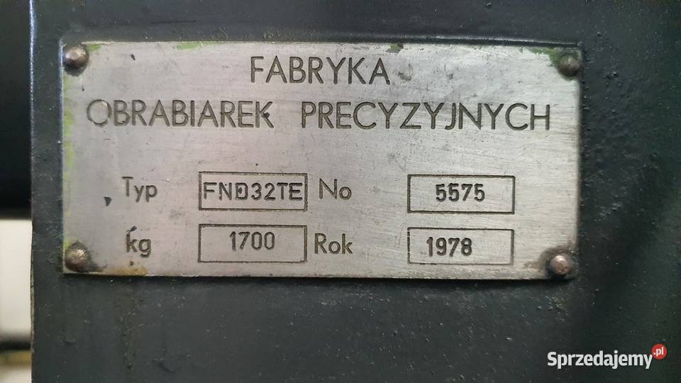 Frezarka narzędziowa AVIA FND 32 TE remoncie Tarnów