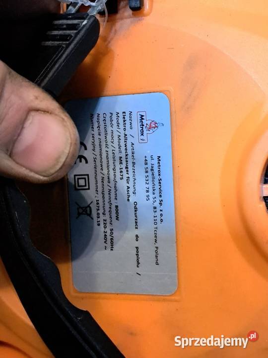 Odkurzacz do popiołu nowy