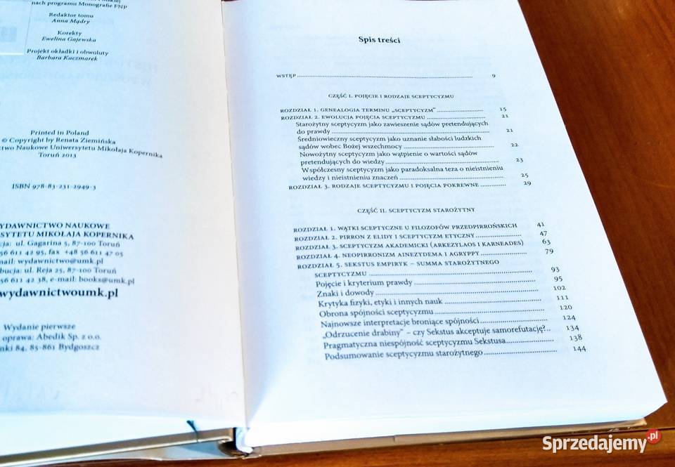 Historia sceptycyzmu w poszukiwaniu spójności