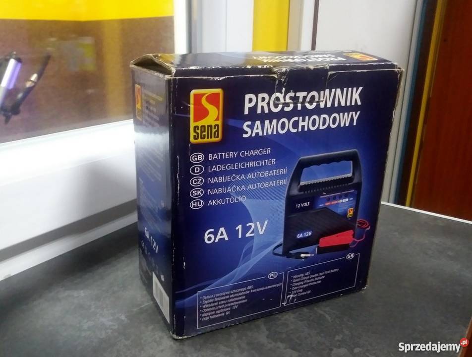 Prostownik Samochodowy SENA 6A 12V Komplet śląskie Chorzów