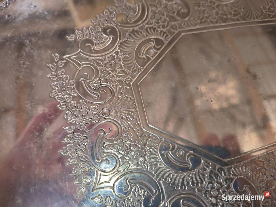 Taca posrebrzana sygnowana Chorzew