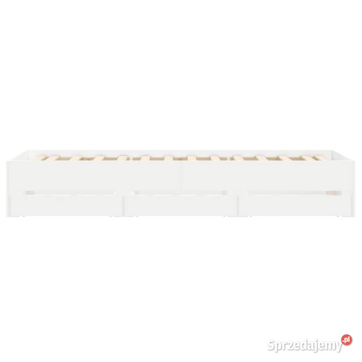 Rama łóżka z szufladami biała 75x190 WM3207329 Warszawa