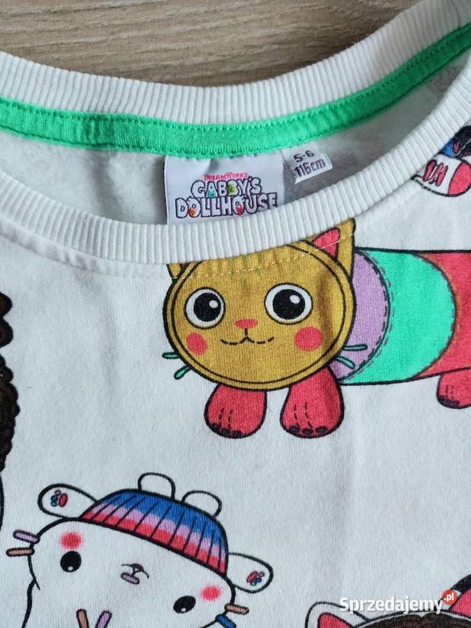 Bluzka dziewczęca ocieplana z meszkiem Domek Płock