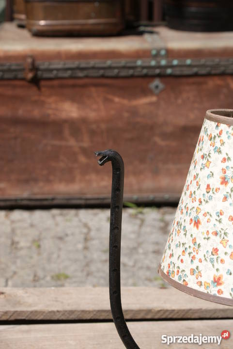 Lampa lampka z okresu PRL metaloplastyka vintage Warszawa sprzedam