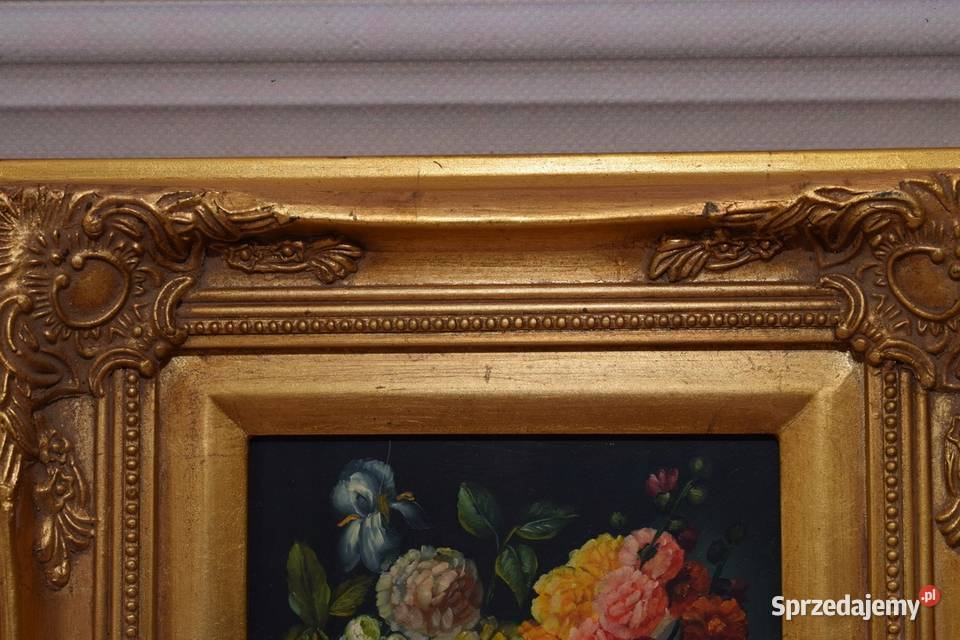 Kwiaty w Wazonie Na Stole Kolorowe Kwiaty Obraz Kraków