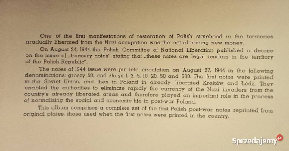 Komplet Banknotów Wydanie Lubelskie Gliwice sprzedam