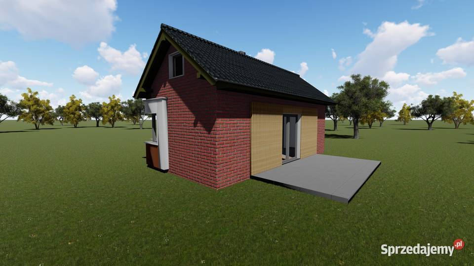 Projekt domu ZG75 na zgłoszenie 5m na ROD Sosnowiec