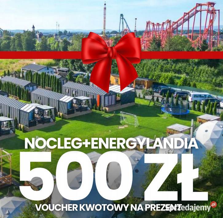 Voucher kwotowy 500 na pobyt w Holiday Park rekreacyjny Wynajem Zator sprzedam