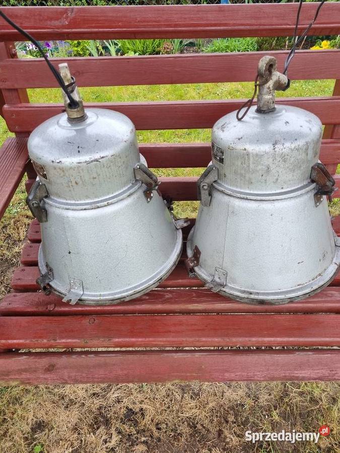 Sprzedam 2 lampy hermetyczne aluminiowe rtęciowe Oświetlenie Lubin