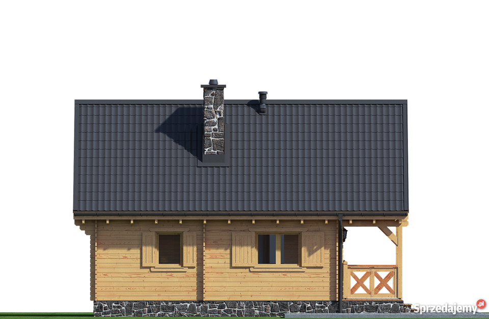 DREWNIANY DOMEK LETNISKOWY DAWID 63 15 M2 Mrągowo