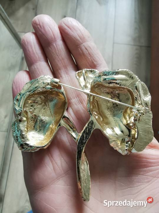 Broszka damska duże neonowe piwonie Dla kobiet Ozdoby Kraków