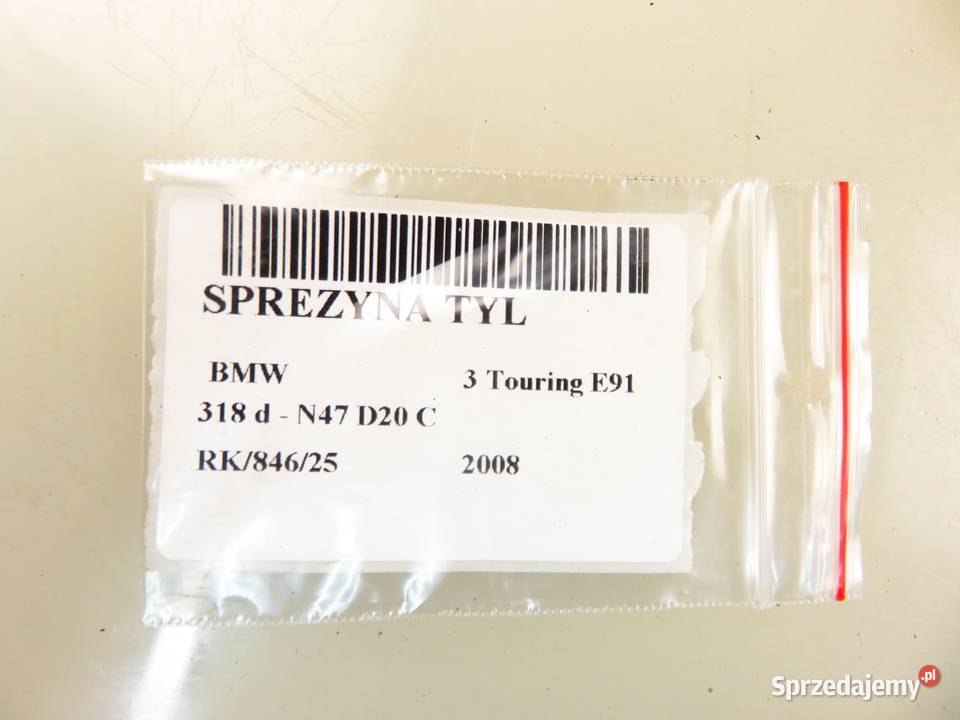 SPRĘŻYNY TYŁ BMW E91 318 d 143 Sprężyny zawieszenia