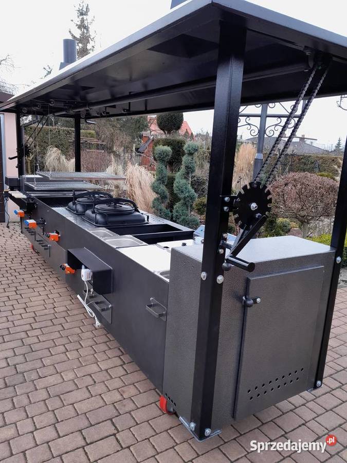 Gastronomiczny grill cateringowy gazowy węglowy Damasławek