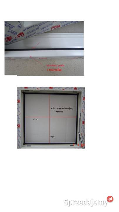 Moskitiera siatka siatki na owady w ramce Wystrój okien podlaskie Łapy