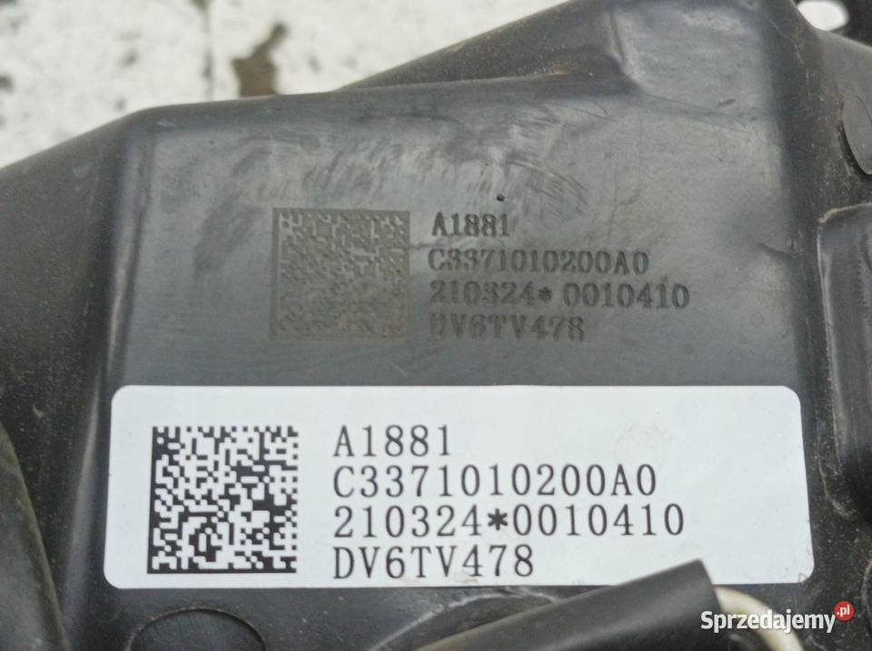 LAMPA PRZÓD PRAWA EU Piaggio Porter II 2021 NP6 Lampy przednie