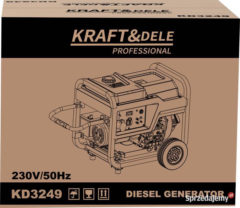 Agregat prądotwórczy DIESEL 89kW 230V KD3249 Narzędzia