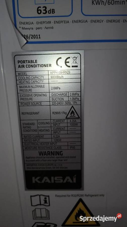 Klimatyzator mobilny przenośny 3w1 Tarnów