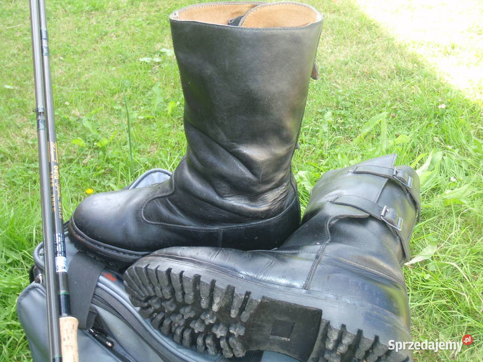 Skorzane buty MON vintage okres PRLu inna