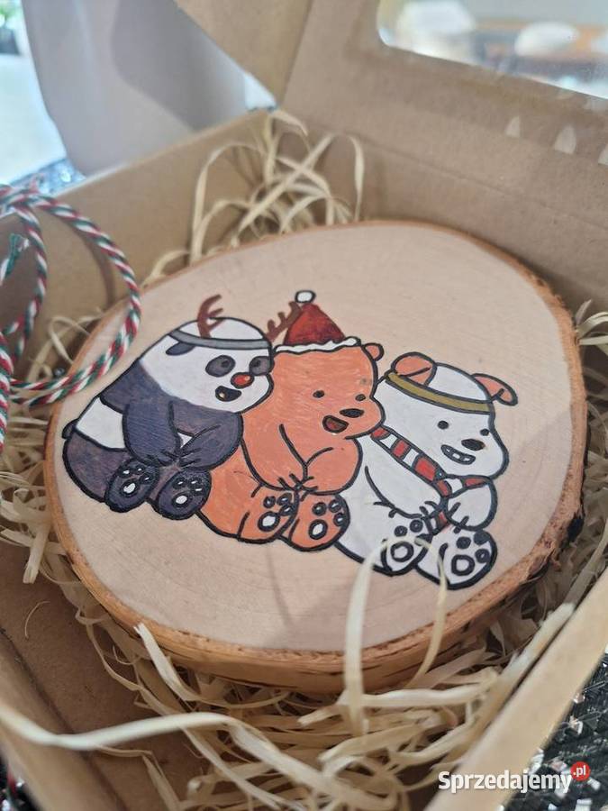 Podstawkaobrazek na drewnie malowany Strzyżów