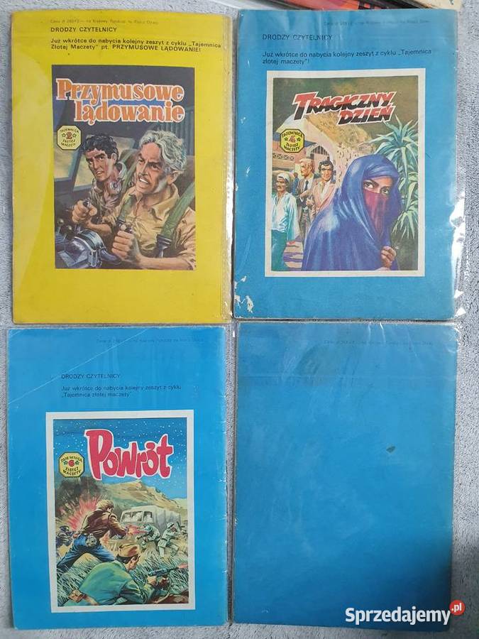 Tajemnica Złotej Maczety zestaw 4 komiksów wyd2 Rok wydania 1989 Gdynia
