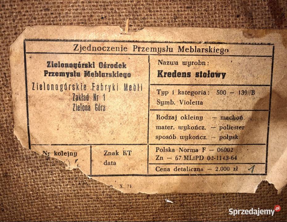 Stare meble lubelskie Tomaszów Lubelski