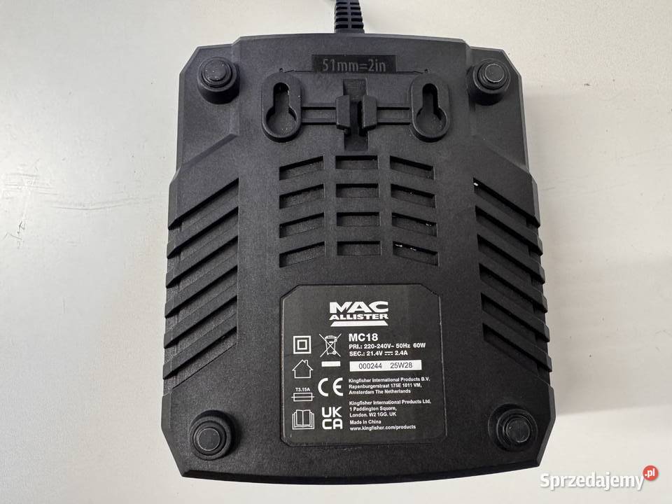 Ładowarka 18V Macallister Solo 2025r Titan Lesieniec