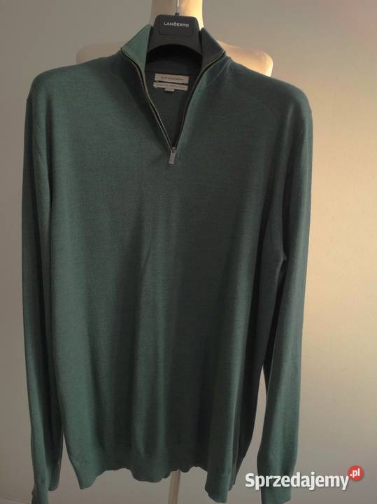 Sweter Męski Wełniany 100 Wełna Merino Fine podlaskie Łomża