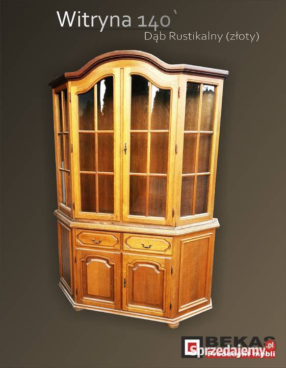 Stylowa Klasyczna Witryna 140 Dębowa Śliczna Dąb Olkusz