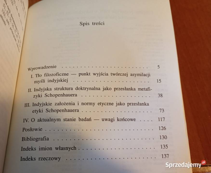 Artur Schopenhauer wobec filozofii Indii Józef sprzedam