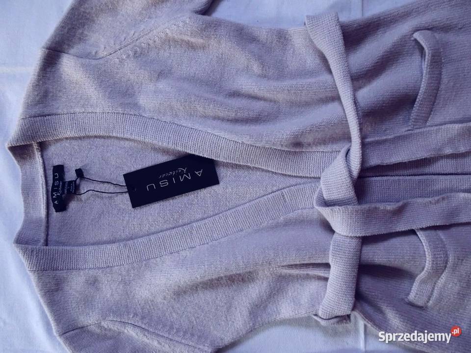 Amisu Ciepły sweter Kardigan Nowy 36 S Nowy Sącz