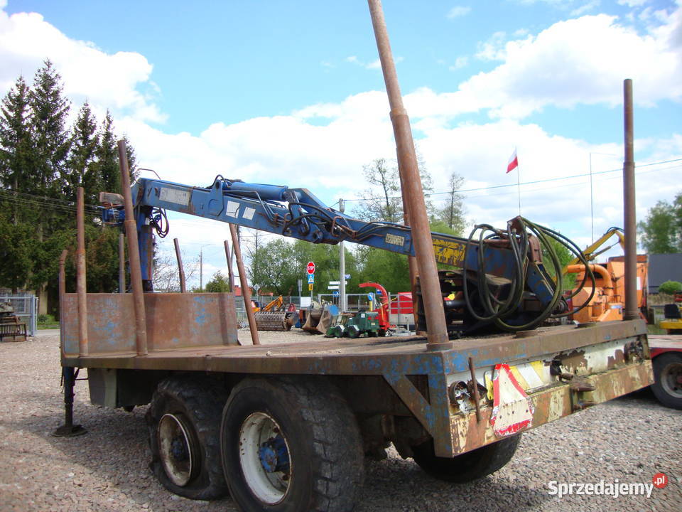 przyczepa leśna z HDS 7 metrów Czaplinek