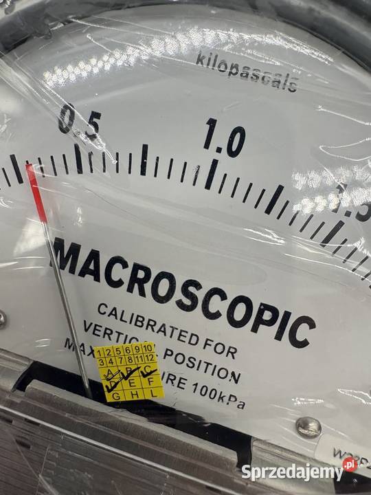 Macroscopic M2000 Pointer Type Micro Pressure sprzedam