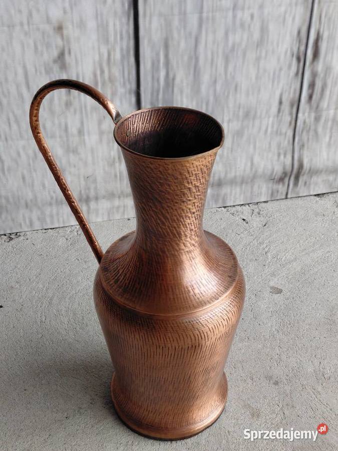 Duży miedziany dzban wazon 117 Pozostałe Byczyna