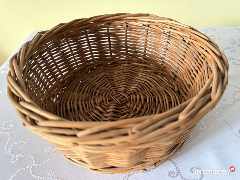 Koszyk wiklinowy ręcznie pleciony naturalny Czerwionka-Leszczyny