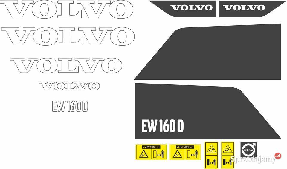 NAKLEJKI NA KOPARKĘ VOLVO EW160D kujawsko-pomorskie Nakło nad Notecią