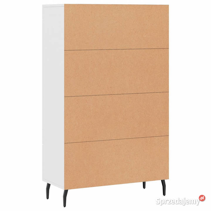 Wysoka szafka biała 695x31x115 materiał Pozostałe