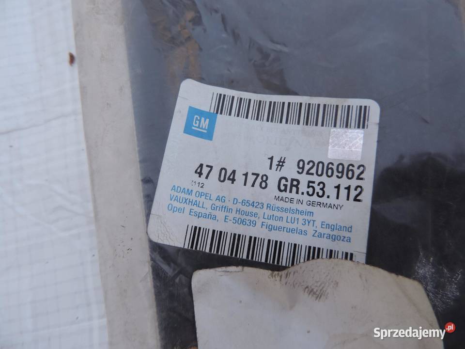 Opel Agila A 20002002 Siatka bagażnika 9206962