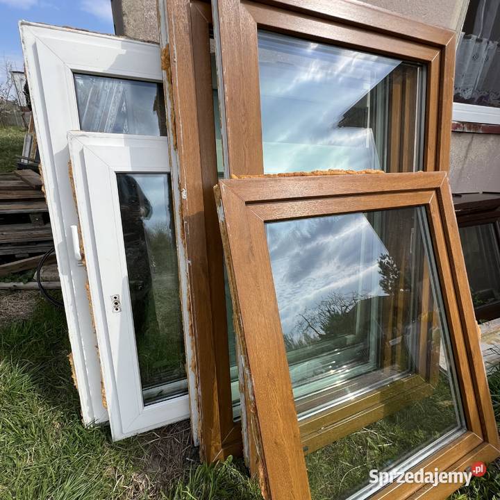Okna plastikowe złoty dąb sprzedam