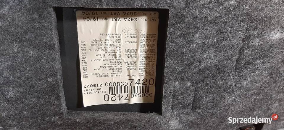 Boczek tapicerka drzwi Mercedes W212 Prawy przód świętokrzyskie Włoszczowa