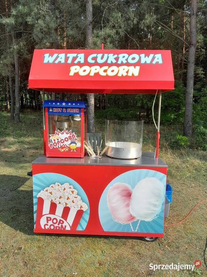 Wata cukrowa popcorn stoisko na Twoje wydarzenie Piła