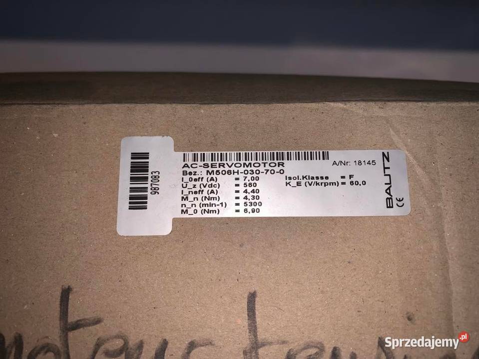 SERVOMOTOR Bautz M506H030700ASO mazowieckie Warszawa