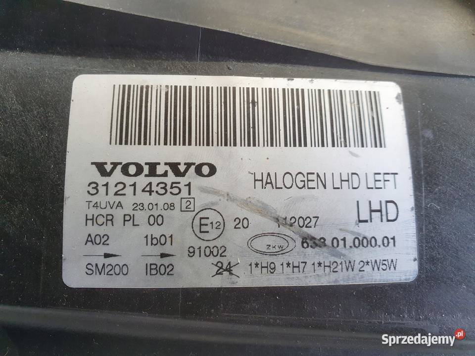 LAMPA LEWA Volvo S80 II V70 III 0713r PRZEDNIA sprzedam