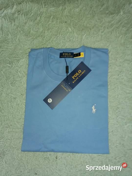 Błękitny tshirt Polo Ralph Lauren M Pozostałe