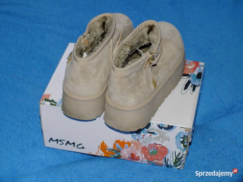 Sprzedam damskie śniegowce 1 raz chodzone w 23.5cm Obuwie Gdańsk
