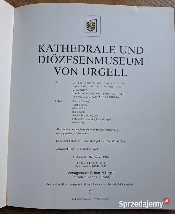 Hiszpania Kathedrale und Diozesenmuseum von Mapy i przewodniki Kraków sprzedam