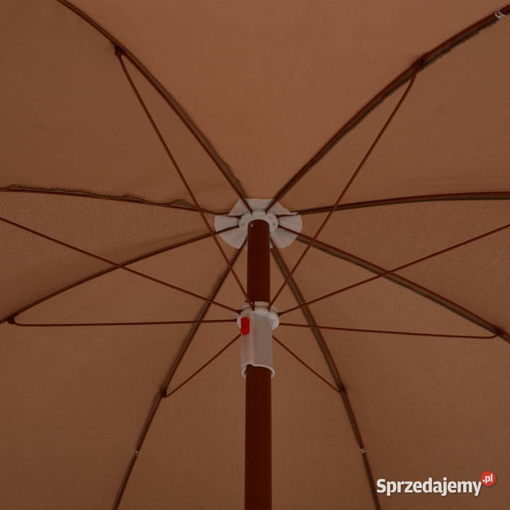 Parasol ogrodowy na stalowym słupku 180 taupe Warszawa