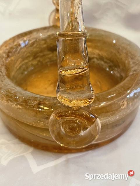 Koszyczek ze szkła artystycznego Krakowski Porcelana i szkło Kraków