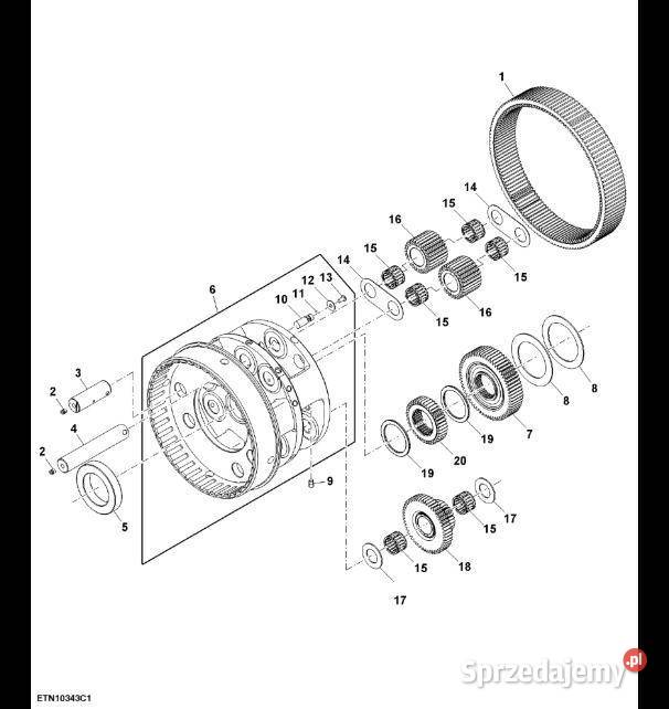 R566239 John Deere 8345R Koło słoneczne Jastrzębniki sprzedam